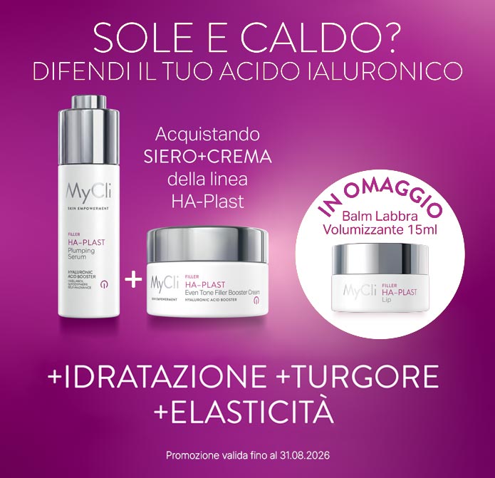 Protocollo filler HA-Plast. Acquista HA-Plast Siero+Crema e ricevi in omaggio il Balm Labbra Volumizzante 15ml